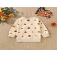 thumbnail image 4 of Pull Bébé Halloween Col à Manches Longues Sweat-Shirt Imprimé Citrouille / Fantôme, 4 of 9