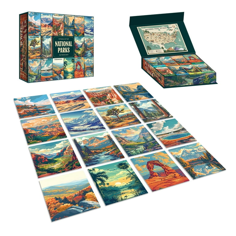 RoseArt National Parks Gift Set Adult Interlocking Puzzle