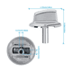 thumbnail image 2 of Paquete de 2 perillas de quemador mejoradas 5304525746 para perillas de estufa de gas, piezas de estufa de gas, reemplazo de perilla de control 5304504839, 2 of 7
