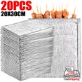 thumbnail image 2 of Insulation Bags Convenience Design Thermal Box Aluminum Foil Takeaway Bag Food Beverage Refrigerated Pack Kitchen Storage Tools 20PCS 1, 2 of 6