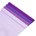 thumbnail image 1 of Uxcell 4-Pack Rollos de Papel Crepé 8.2 ft x 20 Hoja de Serpentina de Papel Suave Decorativa [Color Loto, Púrpura Claro, Púrpura, Púrpura Oscuro], 1 of 1