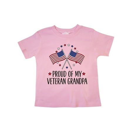 

Inktastic Military Proud of Veteran Grandpa Gift Toddler Boy or Toddler Girl T-Shirt