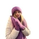 thumbnail image 5 of Sunloudy - Guantes tejidos para mujer, gorro, bufanda, suave, cálido, para invierno, color sólido, accesorios de moda para clima frío Sunloudy  moda, 5 of 7
