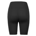 thumbnail image 3 of A2Y Women's High Waist Bike Cotton Capri Leggings Shorts Black S, 3 of 3