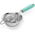 thumbnail image 1 of 18/8 Stainless Steel Mesh Strainer: U-Taste 3.9 Inch Kitchen Fine Mesh Sieve Food Colander with Riveted Sturdy Silicone Handle and 30 Mesh Hole for Straining Flour, Pasta, Fruit, Quinoa (Aqua Sky), 1 of 10