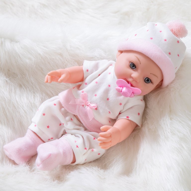 Rebirth White Doll 12 Inch Simulation Baby Doll Vinyl Dolls