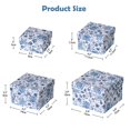 thumbnail image 2 of Cajas de regalo Briful cuadradas con estampado de flores azules con tapas, 4 unidades, 2 of 5