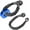Black Shackle Blue Ring, variant on Astra Depot 2pcs 1/2" Yellow Synthetic Soft Shackle + Red Recovery Snatch Ring 41000lbs for Tree Straps Towing Truck ATV UTV Sailing Climbing Boating