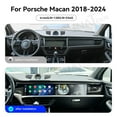 thumbnail image 3 of SNATEEN Dual 12.3" Carplay Screen/Radio/Multimedia Player for Porsche Macan 2018-2024 Universal Car Navigation/GPS Upgrade Headunit Android Display HD Touch Screen Replacement System (Red,8+256GB), 3 of 15