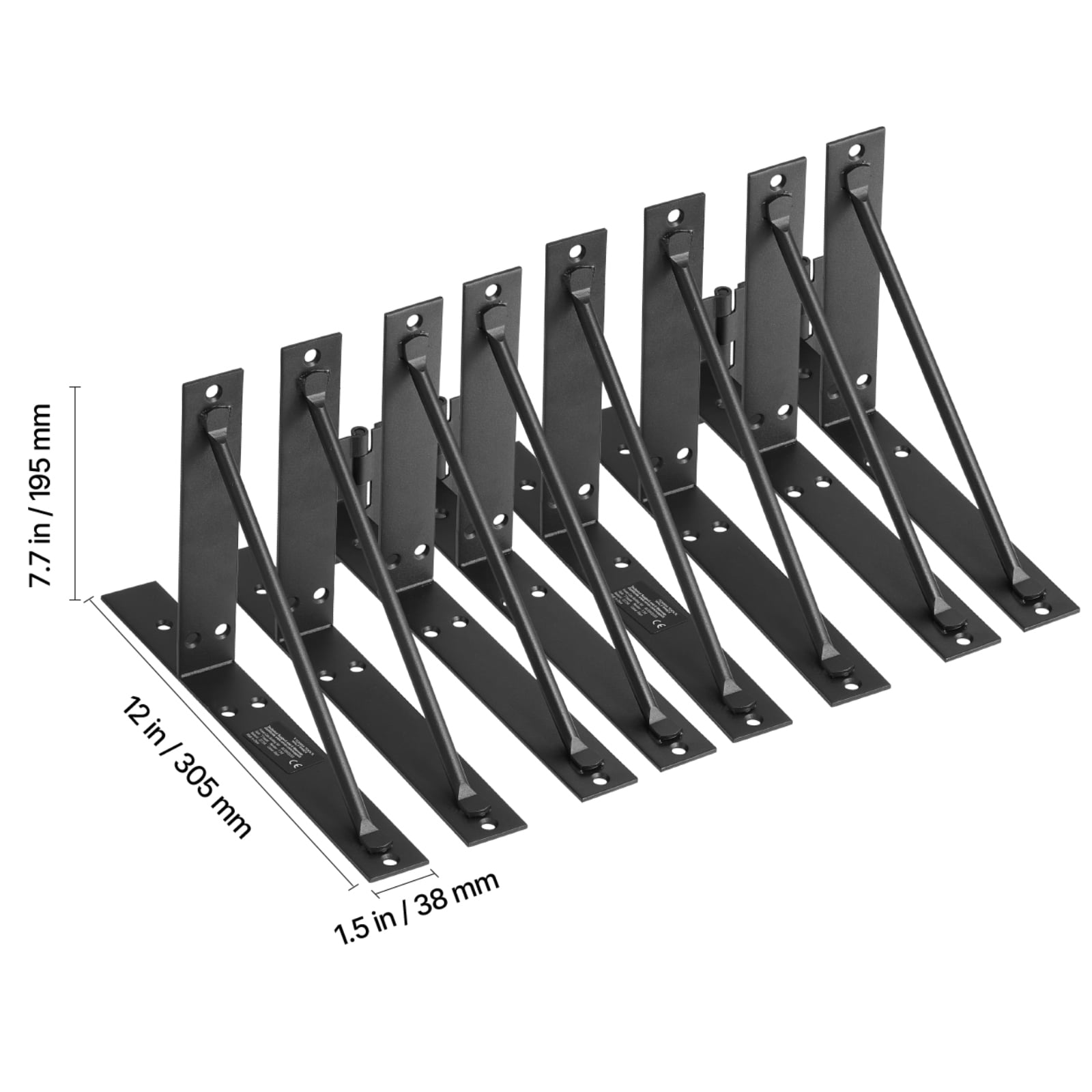 KFFKFF Gate Corner Brace Bracket,Sag Prevention Gate Structure Kit with Secure Lock,Pack of 2,Black
