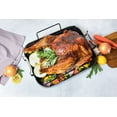 thumbnail image 2 of Kook Roasting Pan with Rack Insert, Rectangular 17 in, Black, 2 of 5