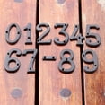 thumbnail image 3 of Meiiso Black Metal House Numbers, Outdoor, Retro Cast Iron Address Numbers 9, Wall-Mounted, 1-Pack, 3 of 6