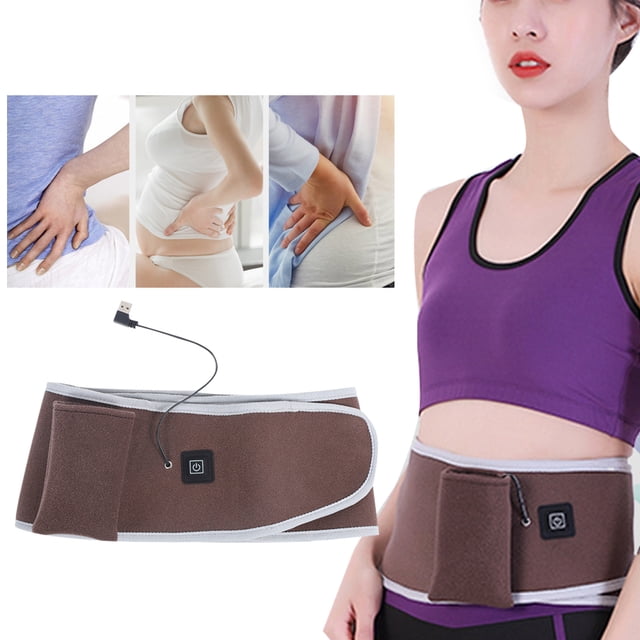 Waist Belt, Brown Comfortable Waist Heating Belt, Durable For Clear Enhance Blood Circulation Brown