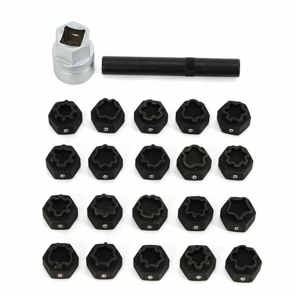 22 Piece Wheel Locking Key Set for Audi Chromium Molybdenum Steel Lug Nut Removal Tool Kit