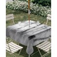 thumbnail image 2 of Square Outdoor Tablecloth with Umbrella Hole Winter Trees Outside Table Cloth Waterproof Patio Table Cover White Gray Withered Birch Tree Branch Zipper Tablecloths for Picnic Party Camping 60x60 Inch, 2 of 8