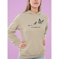 thumbnail image 2 of Free To Fly Butterfly Hoodie Women -Image by Shutterstock, Female Small, 2 of 4