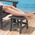 thumbnail image 1 of Reposapiés para patio al aire última intervensión, reposapiés otomanos, asiento pequeño, Adirondack para todo tipo de clima, gris oscuro, 1 of 14
