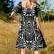 thumbnail image 5 of Baton Rouge - Vestido floral de manga corta invertido, vestido largo para mujer, vestido de fiesta, noche, elegante, de lujo, para celebridades, 5 of 7