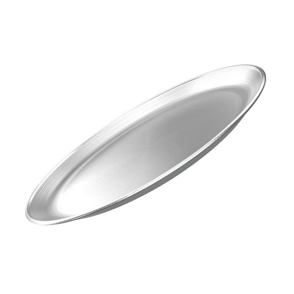 KALLORY Round Serving Plate 10 Inches For Cake Holding Made Of Food-grade Stainless Steel 1Pack
