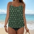 thumbnail image 5 of Gibobby Women's High Neck Tankini Tops Builtin Bra Only Tummy Control Swimsuit Tops Ruched Swim Tops Without Bottoms(M,AG), 5 of 8