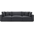 thumbnail image 4 of Ergode Commix Down Filled Overstuffed 3 Piece Sectional Sofa Set - Gray, 4 of 4
