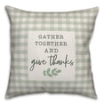 thumbnail image 2 of Creative Products Gather Together and Give Thanks 18x18 Spun Poly Pillow, 2 of 3