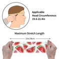 thumbnail image 7 of Wukai Hand Drawn Watermelon Sports sweatband,Men & Women Sweatband Headband for Running, Cross Training, Racquetball, Working Out, 7 of 7