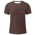 thumbnail image 4 of Fnnxeal Big & Tall 4XL Men's Palm Tree Graphic Tee - Brown, Oversized Stretch Polyester, Casual Beach Vacation T-Shirt, 4 of 4
