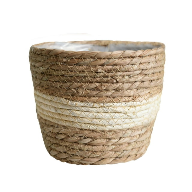 Seagrass Planter Basket Storage Handmade Rattan Straw Flower Pot Suitable For Every Corner Of The House Woven StrawPot