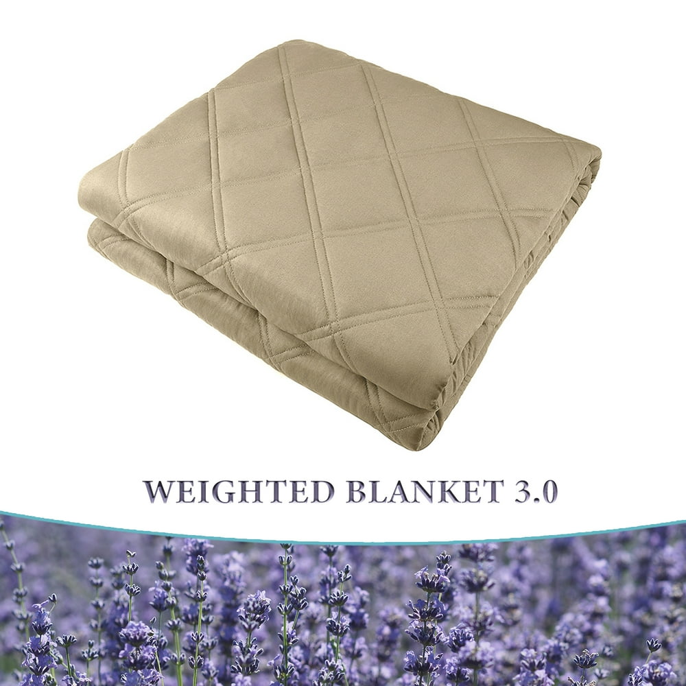 Lavender Weighted Blanket With Cotton Navy Washable Duvet Cover (60 Lavender Weighted Blanket With Cotton Navy Washable Duvet Cover (60