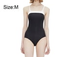 thumbnail image 2 of Women Crisscross Back One Piece Swimsuit Cut Out High Cut Thin Straps Bathing Suit - M, 2 of 7