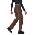 thumbnail image 5 of new style jeans y2k women's flower pattern high waist denim trousers with pockets street wear pants-As photo shows-S, 5 of 7