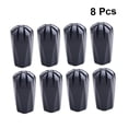 thumbnail image 3 of FUTUREORYY 8 Pcs Trekking Cane Tip Protectors Tpr Black Hiking Pole Replacement Tips, 3 of 8