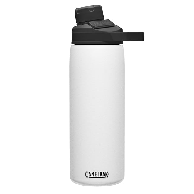 CamelBak Chute Mag Botella de agua de acero inoxidable con aislamiento al vacío, 20 oz, color blanco
