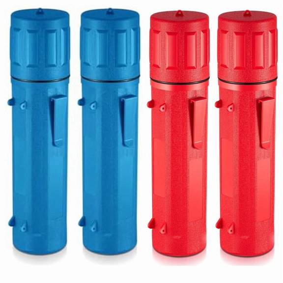 HOT 4 Pcs Electrode Rod Storage Tube 14 Inch Welding Airproof Container Waterproof Red & Blue