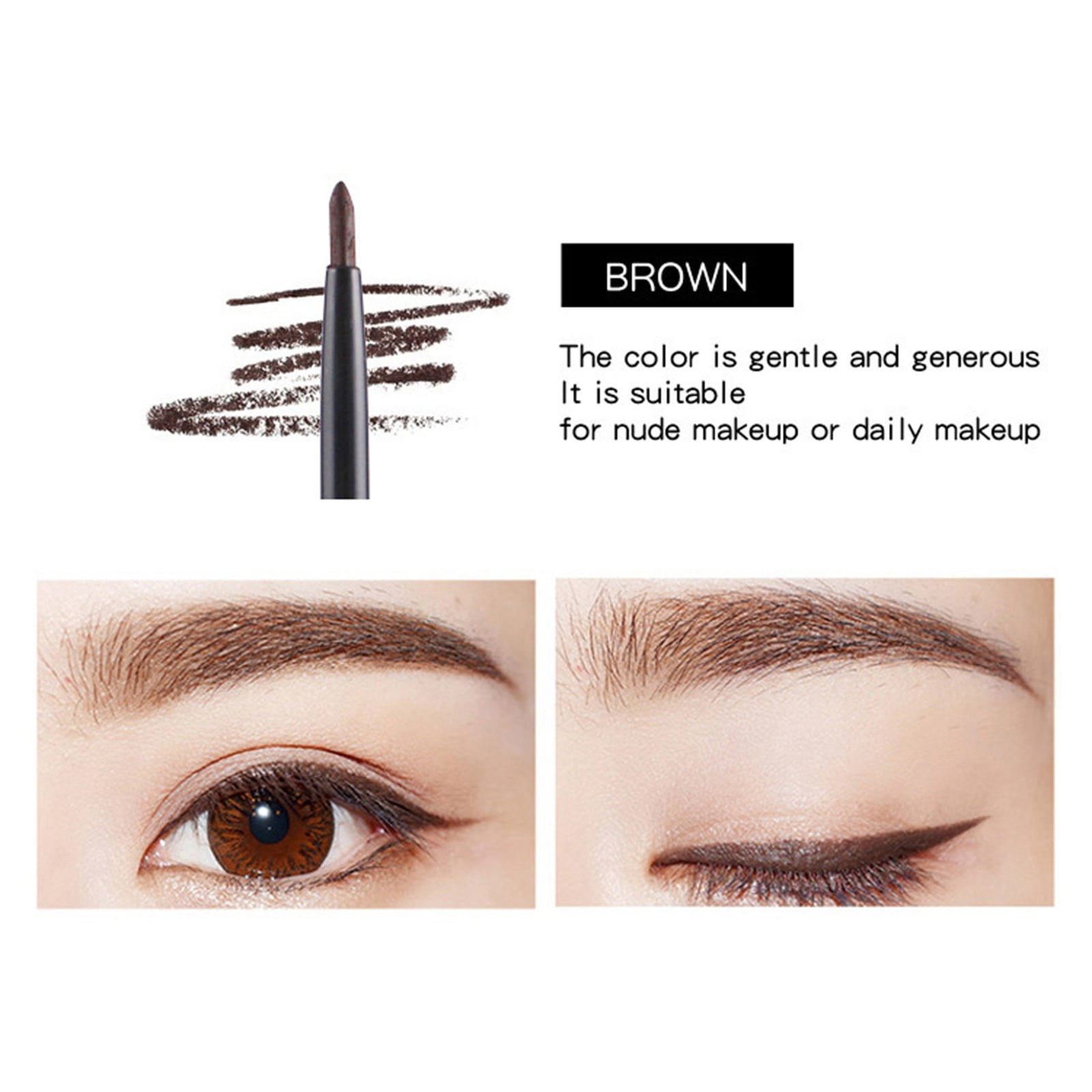 Glitter Liner for Eyes Pen for Eyebrow Mapping Organic Makeup Hard Candy Makeup Cosmetics Line Penetrate Eye Patch Lip Liner Pencil Milk Cosmetics Cat Line Big Eye Glitter Korean Korean Make up