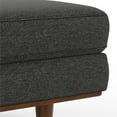 thumbnail image 5 of Morrison 49 inch Wide Mid-Century Modern Table Ottoman in Charcoal Grey Woven-Blend Fabric, 5 of 10