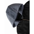 thumbnail image 5 of KVE Boy's Faux Leather Jacket Windproof Fleece Lined Warm Winter Coat Kids Bomber Outerwear PU Motorcycle Hooded Jacket Black 6-7, 5 of 9