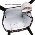 thumbnail image 6 of FORMRS Womens Canvas Tote Bag with Zipper Inner Pocket Shoulder Handbag, Gold and Purple Floral Pattern, 6 of 7