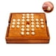 thumbnail image 2 of Tablero De Solitario De Madera, Tablero De Ajedrez De Mármol, Tablero De Juego Con Caja De Almacenamiento, 33 Canicas Para El Hogar, Adultos, Niños Mayores De 6 Años Yuarrent FN002600-00, 2 of 6