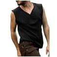 thumbnail image 1 of Ramiter Men's Slim-fit Solid Tank Top Mens Tank Tops Black,XL, 1 of 6