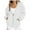 White, variant on YDFCWXW Womens Zip Up Hoodies Casual Long Sleeve Hoodie Jacket Oversized Lightweight Pullover Sweatshirts Tops with Pocket White, XL