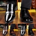 thumbnail image 4 of YUEHUA Men Casual Oxford Single Shoes Classic Dress Business Non- Men's Fashion Versatile Pointed Toe Wedding Leather, 4 of 10