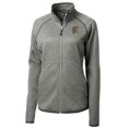 thumbnail image 2 of Women's Cutter & Buck Heather Gray Grambling Tigers Mainsail Sweater-Knit Full-Zip Jacket, 2 of 3