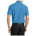 thumbnail image 3 of Yellow Rooster Mens Short Sleeve Dry Zone Grid Polo Celadon Blue M, 3 of 4