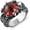 Evil Eye, variant on Devil's Eye Ring for Men Biker Stainless Steel Gothic Punk Demon Claw Evil Eye Ring Halloween Jewelry Gift
