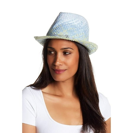 Tommy Bahama Womens Bon Voyage Fedora Hat (Blue Muscari)