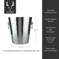 thumbnail image 4 of Viski Hammered Metal Ice Bucket, Drink Tub for Wine Champagne, Beer, Liquor, 4 of 8