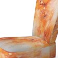 thumbnail image 4 of Designart "Dancing Tangerines II" Yellow Abstract Landscape Upholstered Accent Chair - Modern Arm Chair For Bedroom, 4 of 7