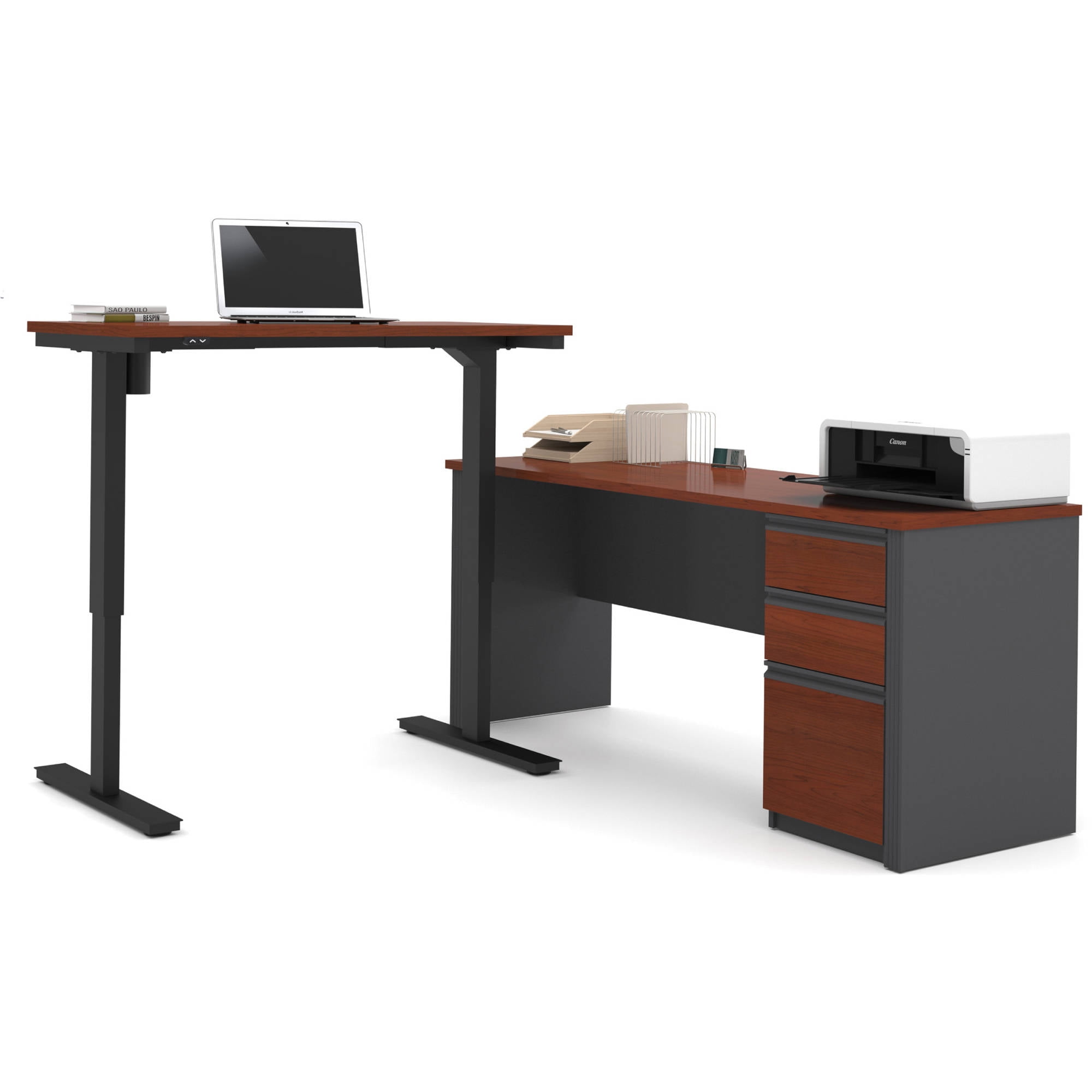 Corner Fezibo L-Shaped Electric Standing Desk Review 